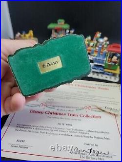 Vintage Danbury Mint MICKEYS CHRISTMAS TRAIN Holiday Set Minnie Donald Pluto