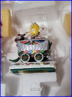 Vintage Danbury Mint Yuletide Flyer M&M's Christmas Train Figurine 5 Piece Set