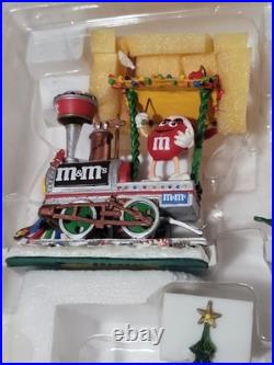 Vintage Danbury Mint Yuletide Flyer M&M's Christmas Train Figurine 5 Piece Set