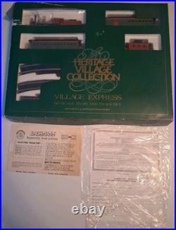 Vintage! Dept. 56 Bachmann Heritage Village Express HO Scale Electric Train Set