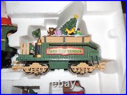 Vintage Dillard's Trimmings Christmas Animated Electronic Train Set G Scale