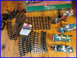 Vintage Dillards New Bright 1995 Animated Christmas Train Set G Scale Works