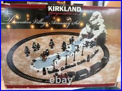 Vintage Kirkland Signature Decorative Village Accesory Train Set 494136 Read