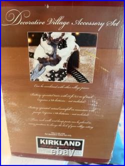 Vintage Kirkland Signature Decorative Village Accesory Train Set 494136 Read Vintage Kirkland Signature Decorative Village Accesory Train Set 494136 Read
