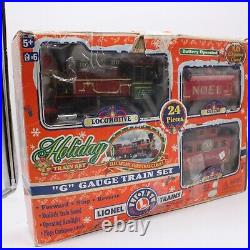 Vintage Lionel G-Gauge 17 PC Christmas Holiday Train Set Vintage 1999 # 62134