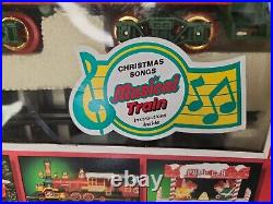 Vintage Musical Christmas Express New Bright Christmas Musical Train Set #183