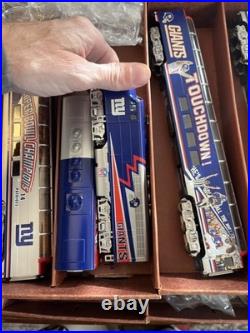 Vintage NY Giants COMPLETE TRAIN SET-NEW IN BOX-11 TRAINS! Never Used Q13