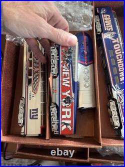 Vintage NY Giants COMPLETE TRAIN SET-NEW IN BOX-11 TRAINS! Never Used Q13