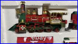 Vintage New Bright 1985 Musical Christmas Express Elf Train Set #183