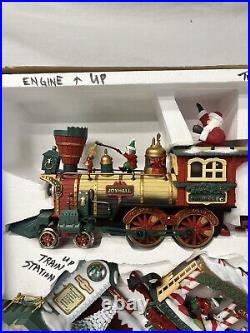 Vintage New Bright Holiday Express animated train set Christmas No. 387