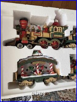 Vintage New Bright The HOLIDAY EXPRESS Animated Christmas Train Set #380 1996