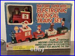 Vintage Santa Express Christmas Train Set, 1985 Yuletide Concepts Inc, works