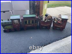 Vintage Santa's Train Christmas Train Set with Box