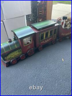 Vintage Santa's Train Christmas Train Set with Box