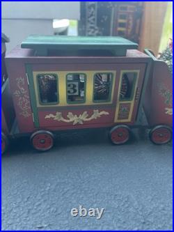 Vintage Santa's Train Christmas Train Set with Box