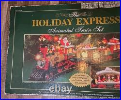 Vintage The HOLIDAY EXPRESS Animated Christmas Train Set #380 New Bright 1990s Vintage The HOLIDAY EXPRESS Animated Christmas Train Set #380 New Bright 1990s