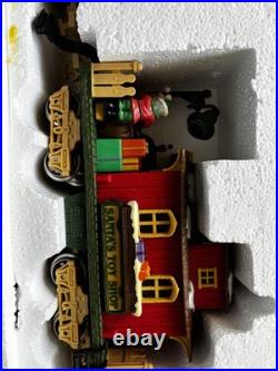 Vintage The HOLIDAY EXPRESS Animated Christmas Train Set #380 New Bright 1990s