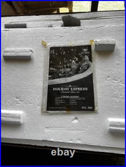 Vintage The HOLIDAY EXPRESS Animated Christmas Train Set #380 New Bright 1990s