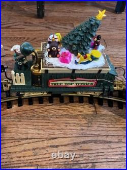 Vintage The HOLIDAY EXPRESS Animated Christmas Train Set #380 New Bright 1990s