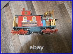 Vintage The HOLIDAY EXPRESS Animated Christmas Train Set #380 New Bright 1990s Vintage The HOLIDAY EXPRESS Animated Christmas Train Set #380 New Bright 1990s