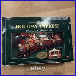 Vintage The HOLIDAY EXPRESS Animated Christmas Train Set #384 New Bright 1996
