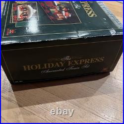 Vintage The HOLIDAY EXPRESS Animated Christmas Train Set #384 New Bright 1996