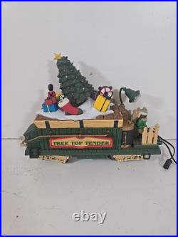 Vintage The HOLIDAY EXPRESS Animated Christmas Train Set New Bright 1990s READ