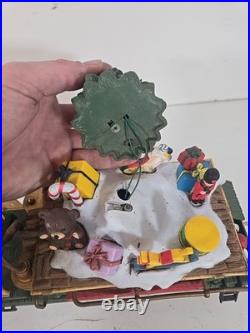 Vintage The HOLIDAY EXPRESS Animated Christmas Train Set New Bright 1990s READ