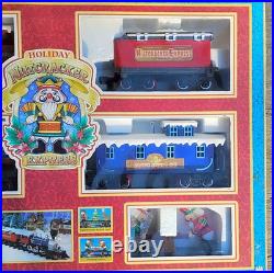 Vtg 97' Holiday Nutcracker Express Animated Christmas Train Set With Sound
