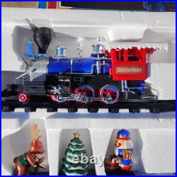 Vtg 97' Holiday Nutcracker Express Animated Christmas Train Set With Sound