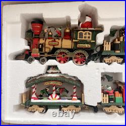 Vtg The HOLIDAY EXPRESS Animated Christmas Train Set #380 New Bright 1990s IOB