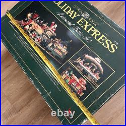 Vtg The HOLIDAY EXPRESS Animated Christmas Train Set #380 New Bright 1990s IOB