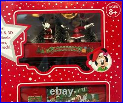 Walt Disney Mickey Mouse Holiday Express Train Set 36 Pieces Collectors Item NIB